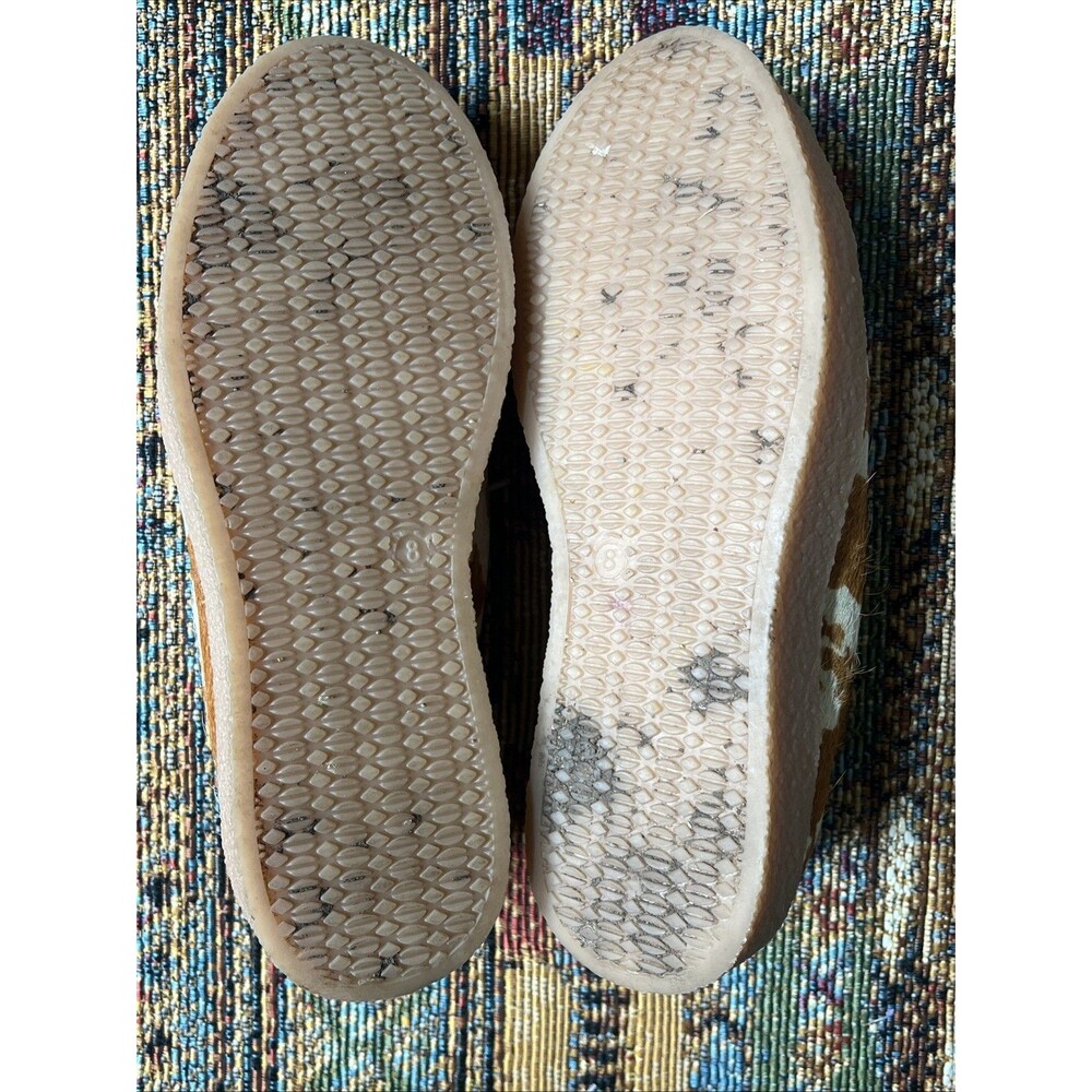 MYRA Women's Bag Cushy LtBrown Cow Hide Genuine Leather Sneakers Sz 8 Wallabies - Picture 6 of 7